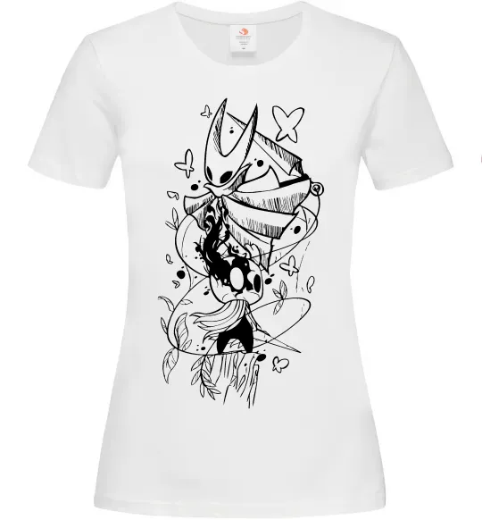 Жіноча футболка Hollow knight Білий фото