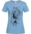 Жіноча футболка Hollow knight Блакитний фото