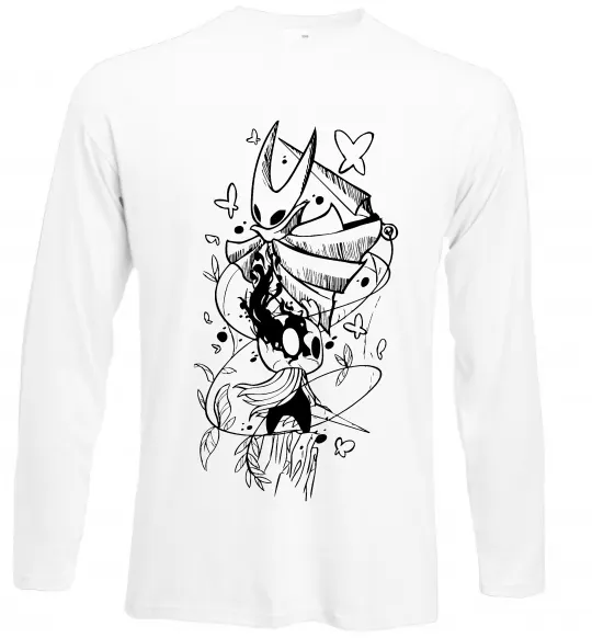 Лонгслив Hollow knight Белый фото