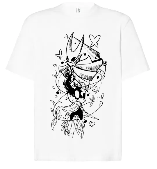 Футболка Оверсайз Hollow knight Белый фото