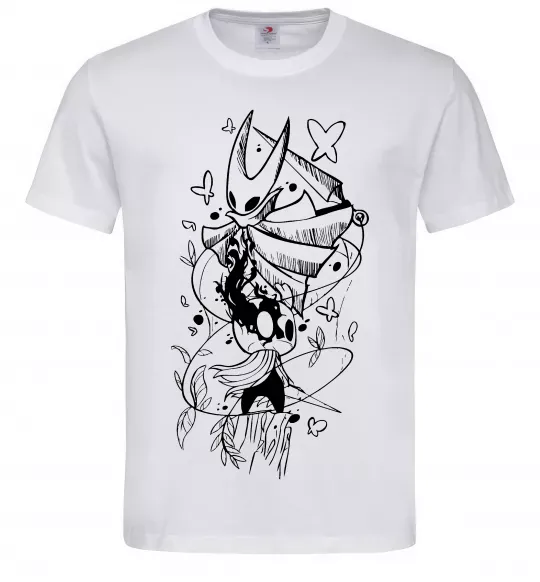 Мужская футболка Hollow knight Белый фото