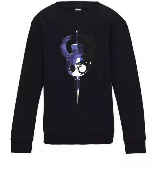 Детский Свитшот Hollow knight меч Черный фото