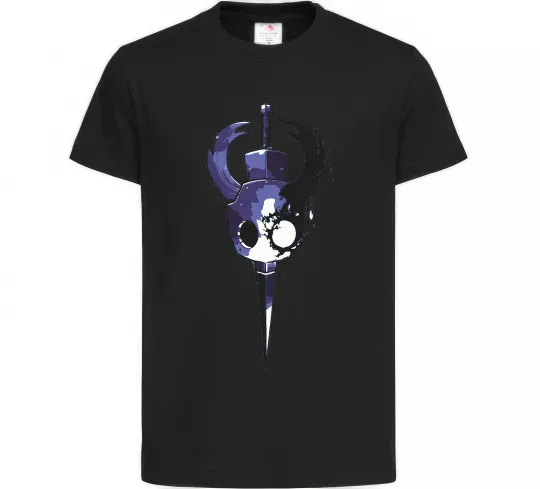 Детская футболка Hollow knight меч Черный фото