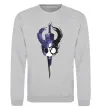 Світшот Hollow knight меч Сірий меланж фото