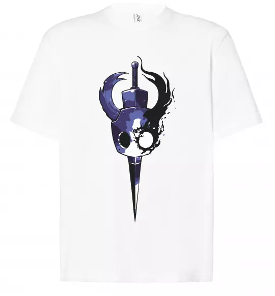 Футболка Оверсайз Hollow knight меч Белый фото