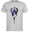 Мужская футболка Hollow knight меч Серый фото
