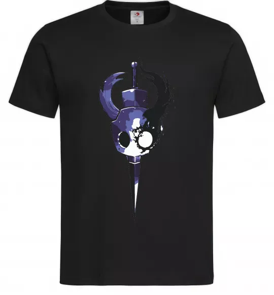 Мужская футболка Hollow knight меч Черный фото