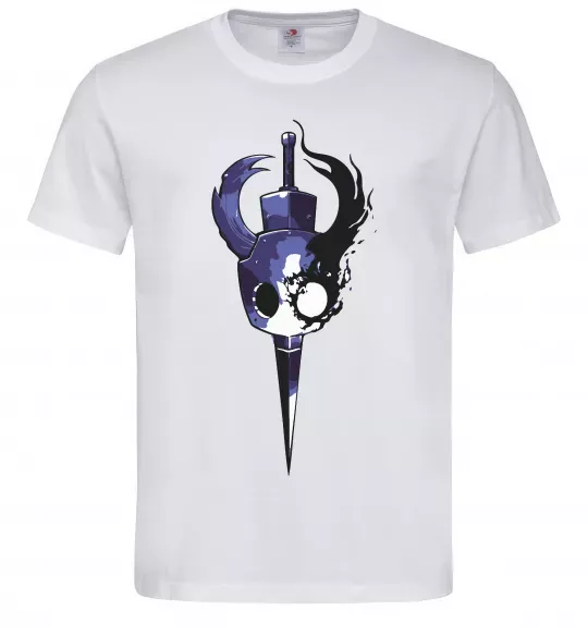 Мужская футболка Hollow knight меч Белый фото