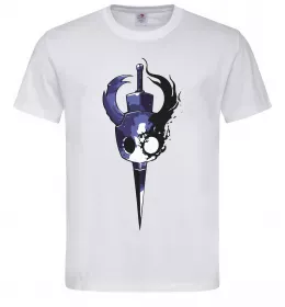 Мужская футболка Hollow knight меч Белый фото
