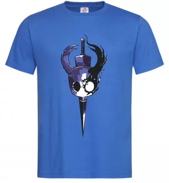 Мужская футболка Hollow knight меч Ярко-синий фото