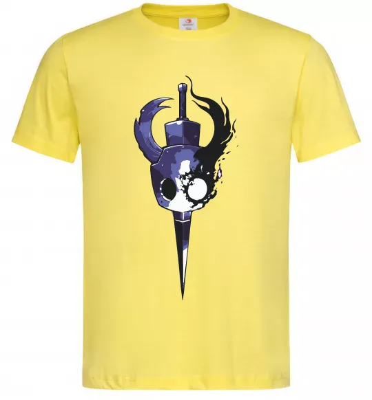 Мужская футболка Hollow knight меч Лимонный фото