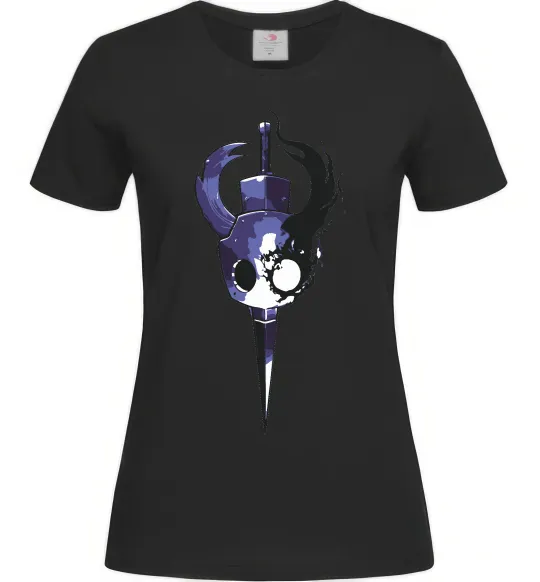 Жіноча футболка Hollow knight меч Чорний фото