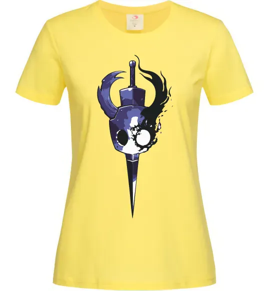 Жіноча футболка Hollow knight меч Лимонний фото