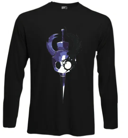 Лонгслив Hollow knight меч Черный фото