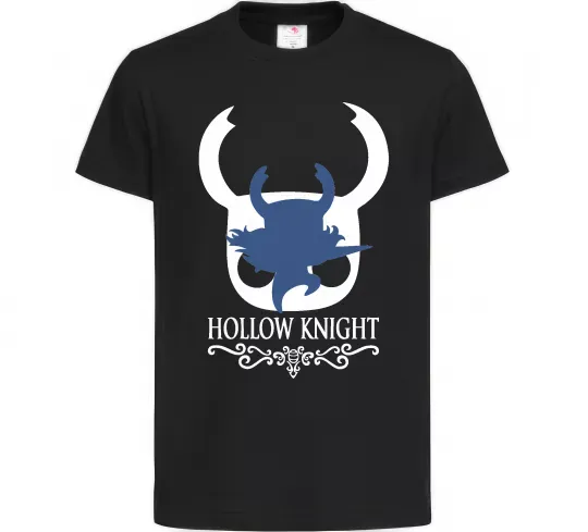 Детская футболка Hollow knight лицар Черный фото