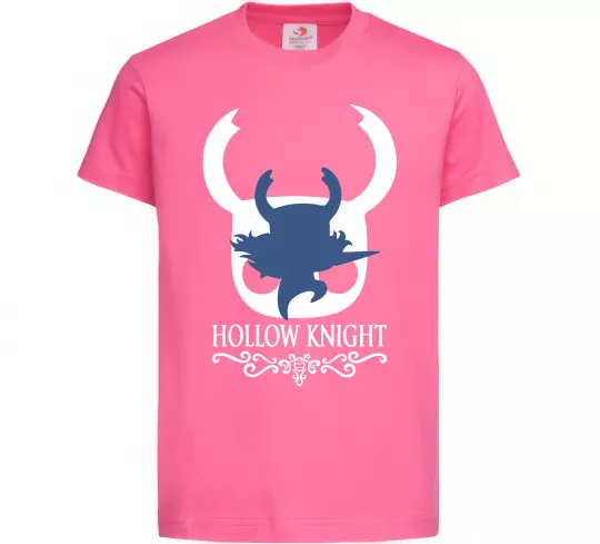 Детская футболка Hollow knight лицар Ярко-розовый фото