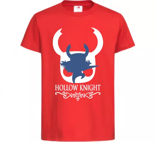 Детская футболка Hollow knight лицар Красный фото