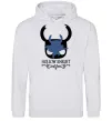 Мужская толстовка (худи) Hollow knight лицар Серый меланж фото