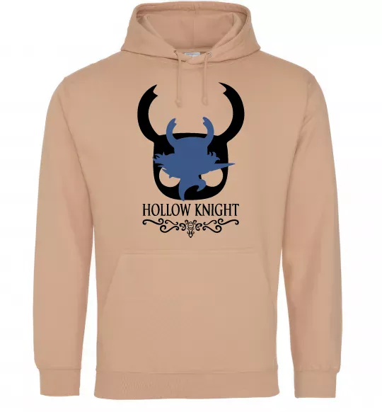 Мужская толстовка (худи) Hollow knight лицар Песочный фото