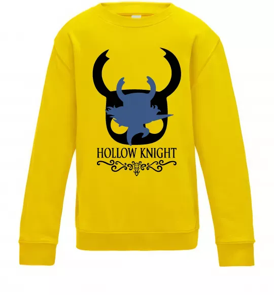 Детский Свитшот Hollow knight лицар Солнечно желтый фото