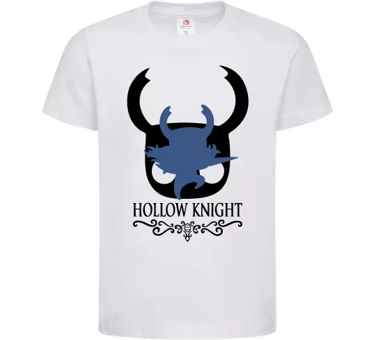 Детская футболка Hollow knight лицар Белый фото