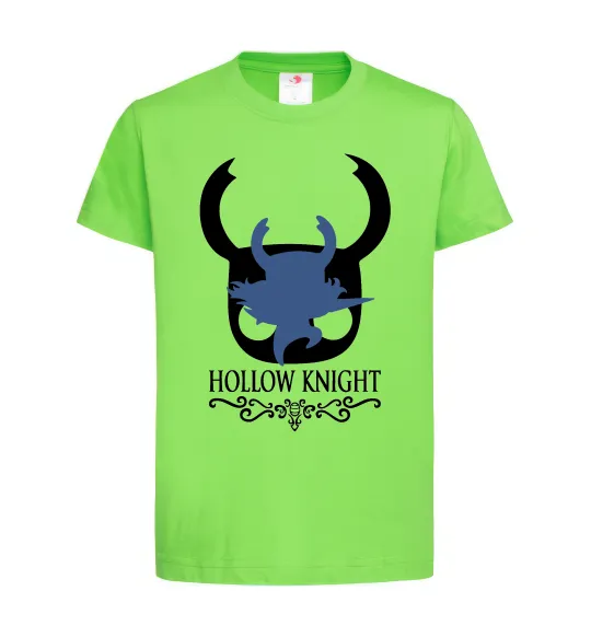Дитяча футболка Hollow knight лицар Лаймовий фото