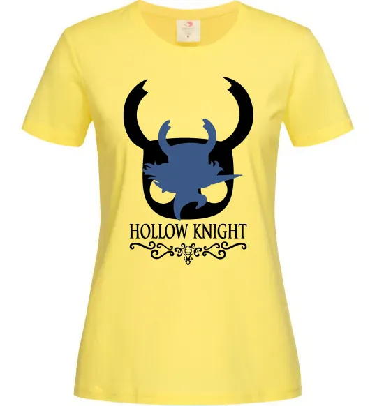 Женская футболка Hollow knight лицар Лимонный фото