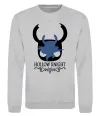 Свитшот Hollow knight лицар Серый меланж фото