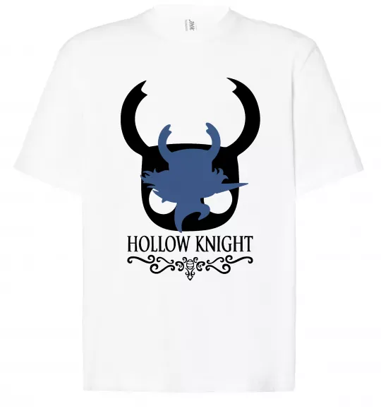 Футболка Оверсайз Hollow knight лицар Белый фото
