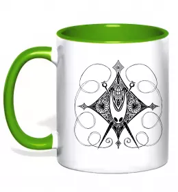 Чашка с цветной ручкой