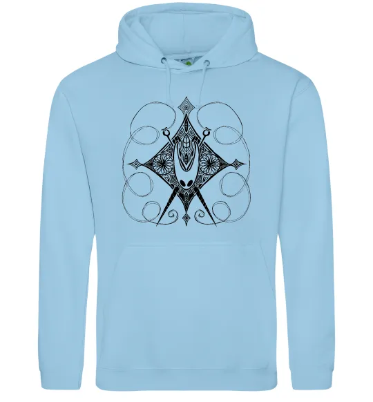 Чоловіча толстовка (худі) Hollow knight game Блакитний фото