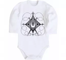 Детский боди Hollow knight game Белый фото