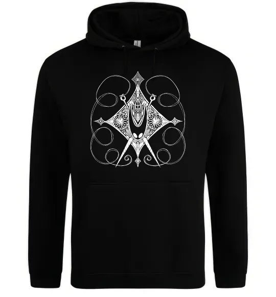 Чоловіча толстовка (худі) Hollow knight game Чорний фото