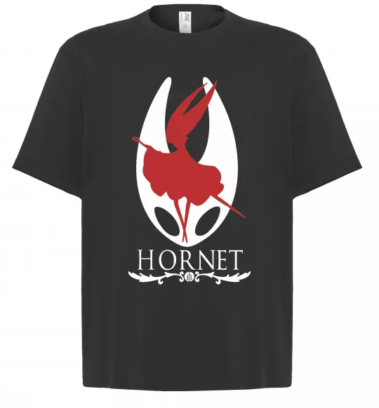 Футболка Оверсайз Hollow knight Hornet Черный фото