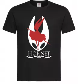 Мужская футболка Hollow knight Hornet Черный фото