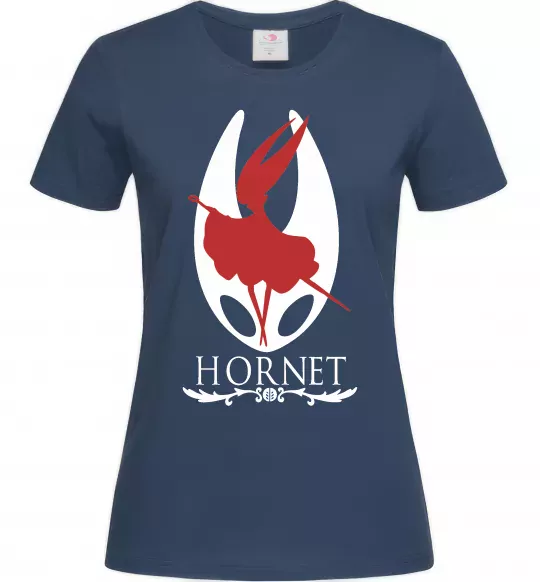 Женская футболка Hollow knight Hornet Темно-синий фото