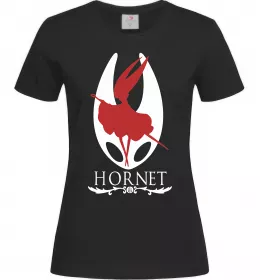 Женская футболка Hollow knight Hornet Черный фото