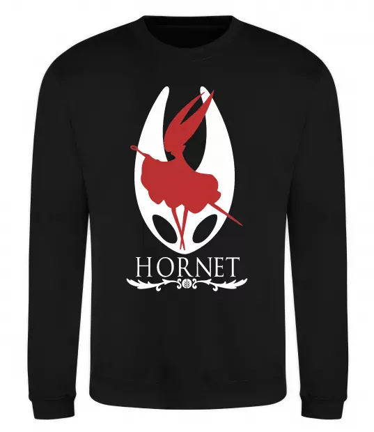 Свитшот Hollow knight Hornet Черный фото