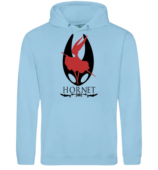 Чоловіча толстовка (худі) Hollow knight Hornet Блакитний фото