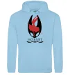 Чоловіча толстовка (худі) Hollow knight Hornet Блакитний фото