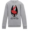 Детский Свитшот Hollow knight Hornet Серый меланж фото