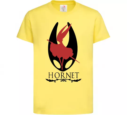 Детская футболка Hollow knight Hornet Лимонный фото