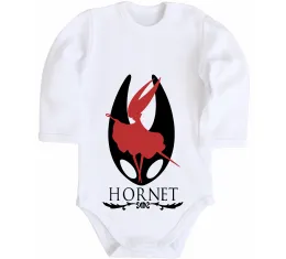 Дитячий бодік Hollow knight Hornet Білий фото