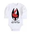 Детский боди Hollow knight Hornet Белый фото