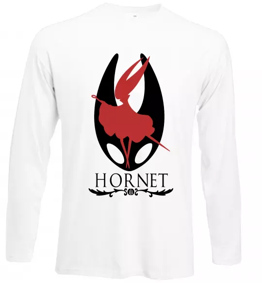 Лонгслив Hollow knight Hornet Белый фото