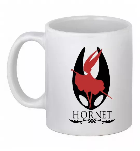 Чашка керамическая Hollow knight Hornet Белый фото