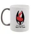 Чашка с цветной ручкой Hollow knight Hornet Серебро фото