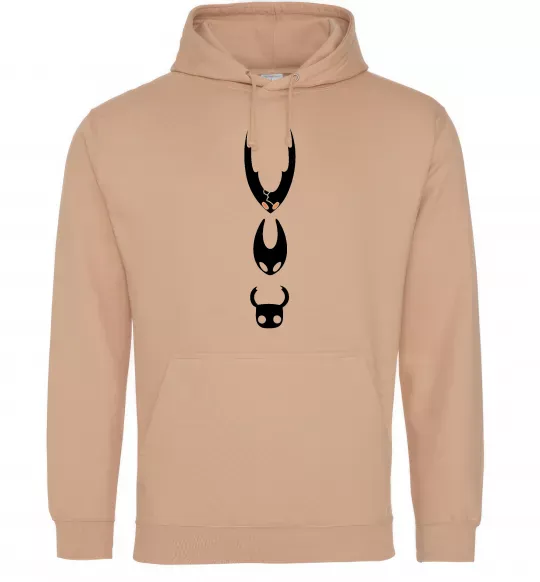 Мужская толстовка (худи) Hollow knight characters Песочный фото