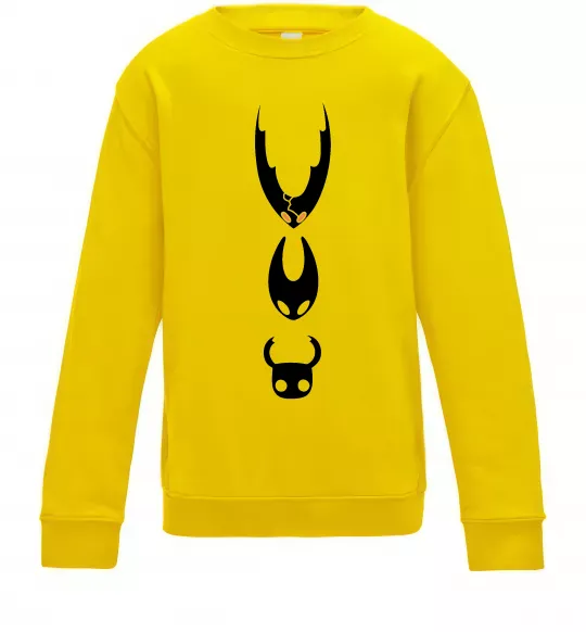 Детский Свитшот Hollow knight characters Солнечно желтый фото