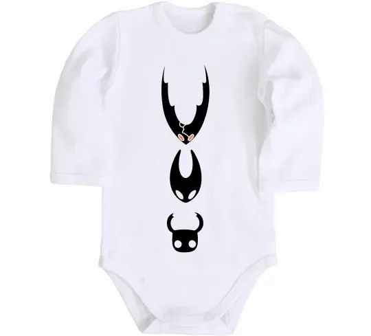 Детский боди Hollow knight characters Белый фото